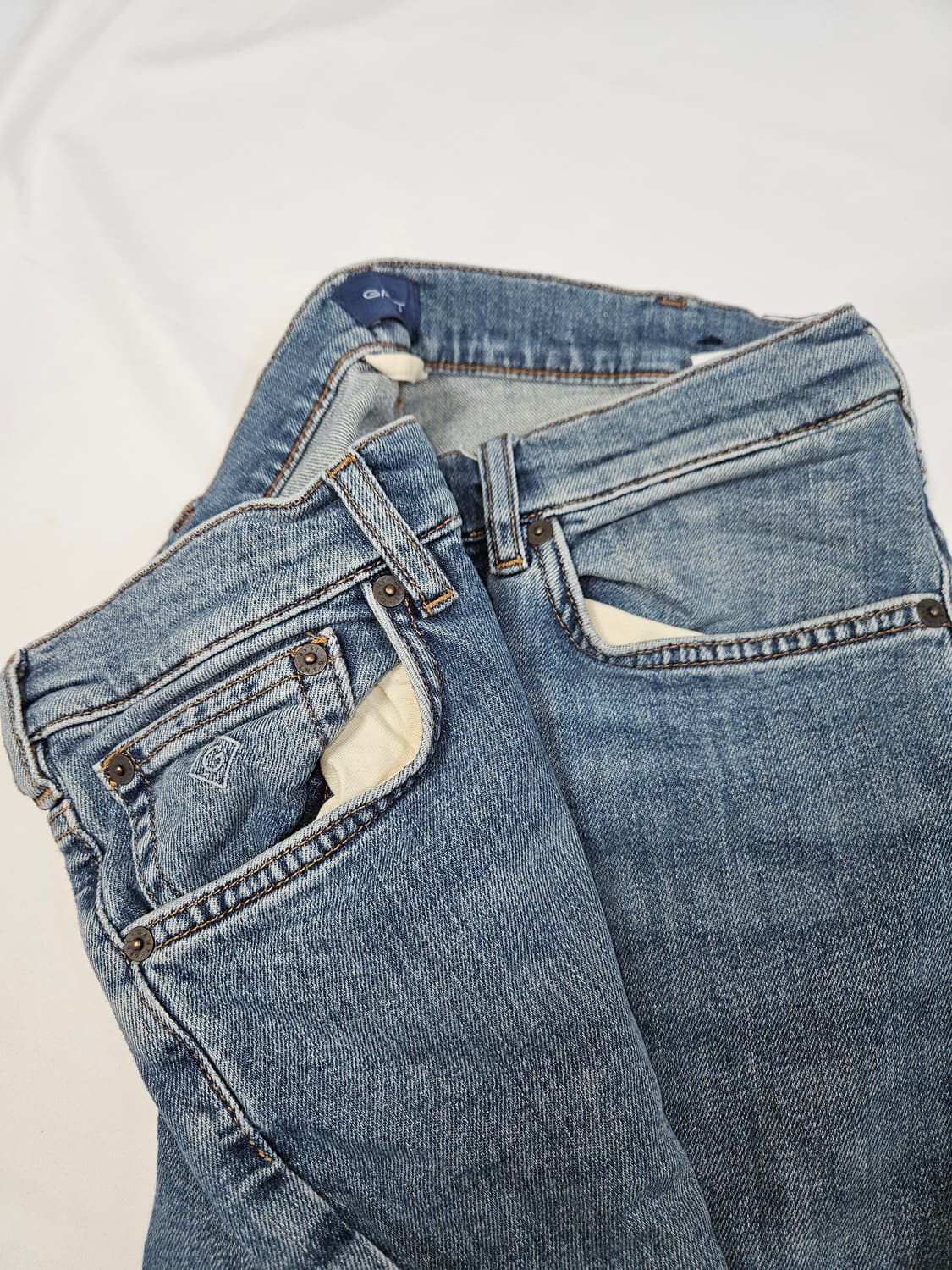 간트 GANT 패치 데님팬츠 청바지 레귤러진 남성 옴므 상품이미지3