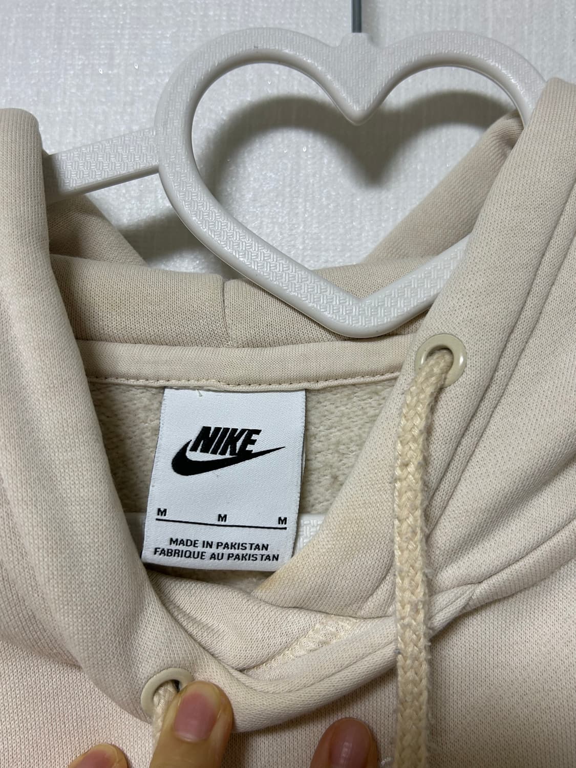 나이키 베이지 후드티 상품이미지3