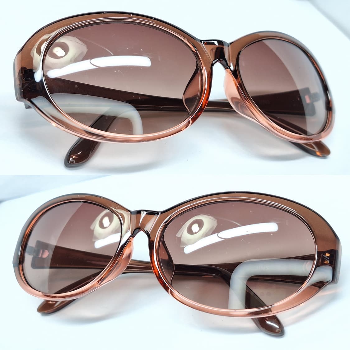 JINS 진스 LRF-17S-800 브라운 오벌형 선글라스 여성용/ 일본 상품이미지2