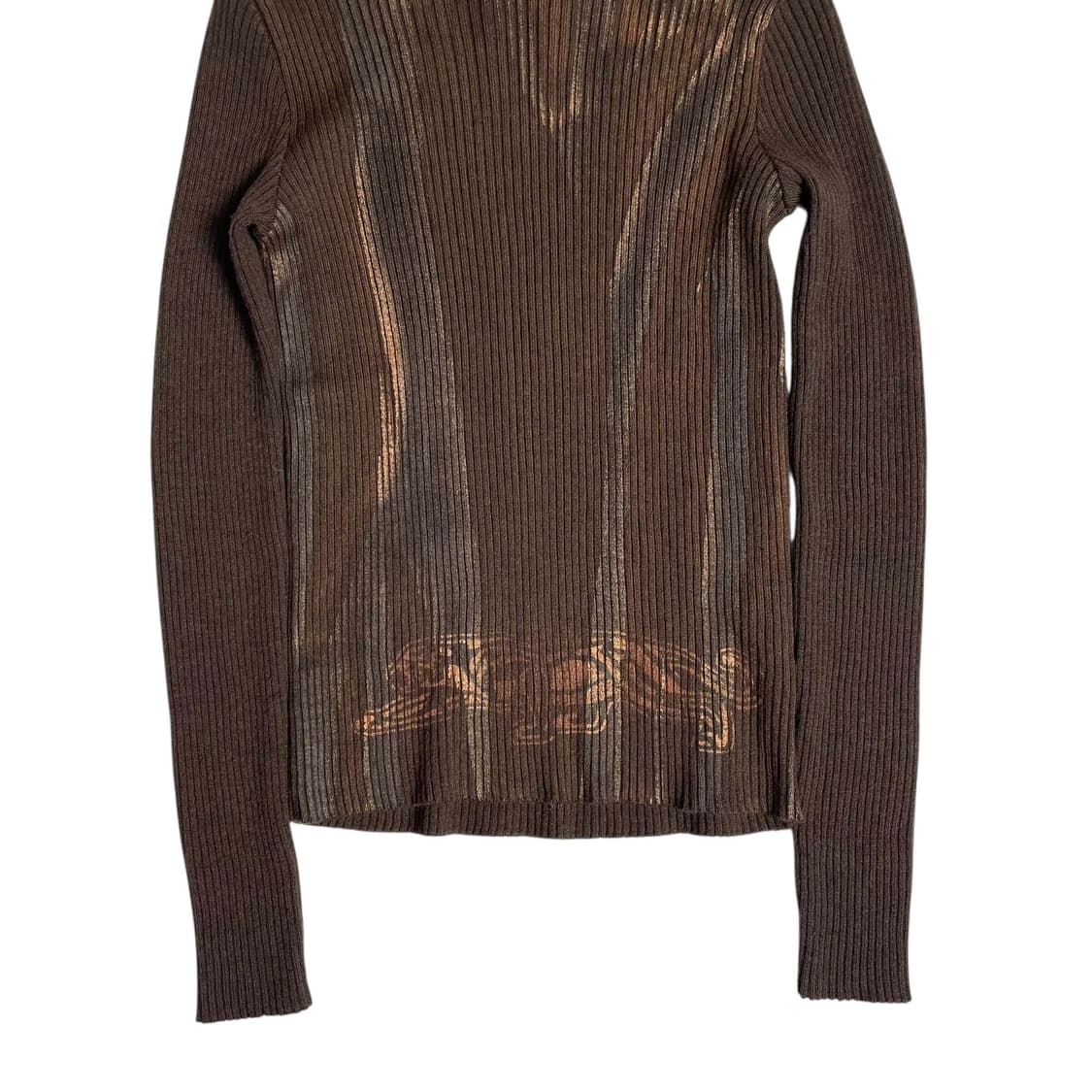 Krizia jeans 그라데이션 프린티 터틀넥 니트 (italy)   상품이미지4