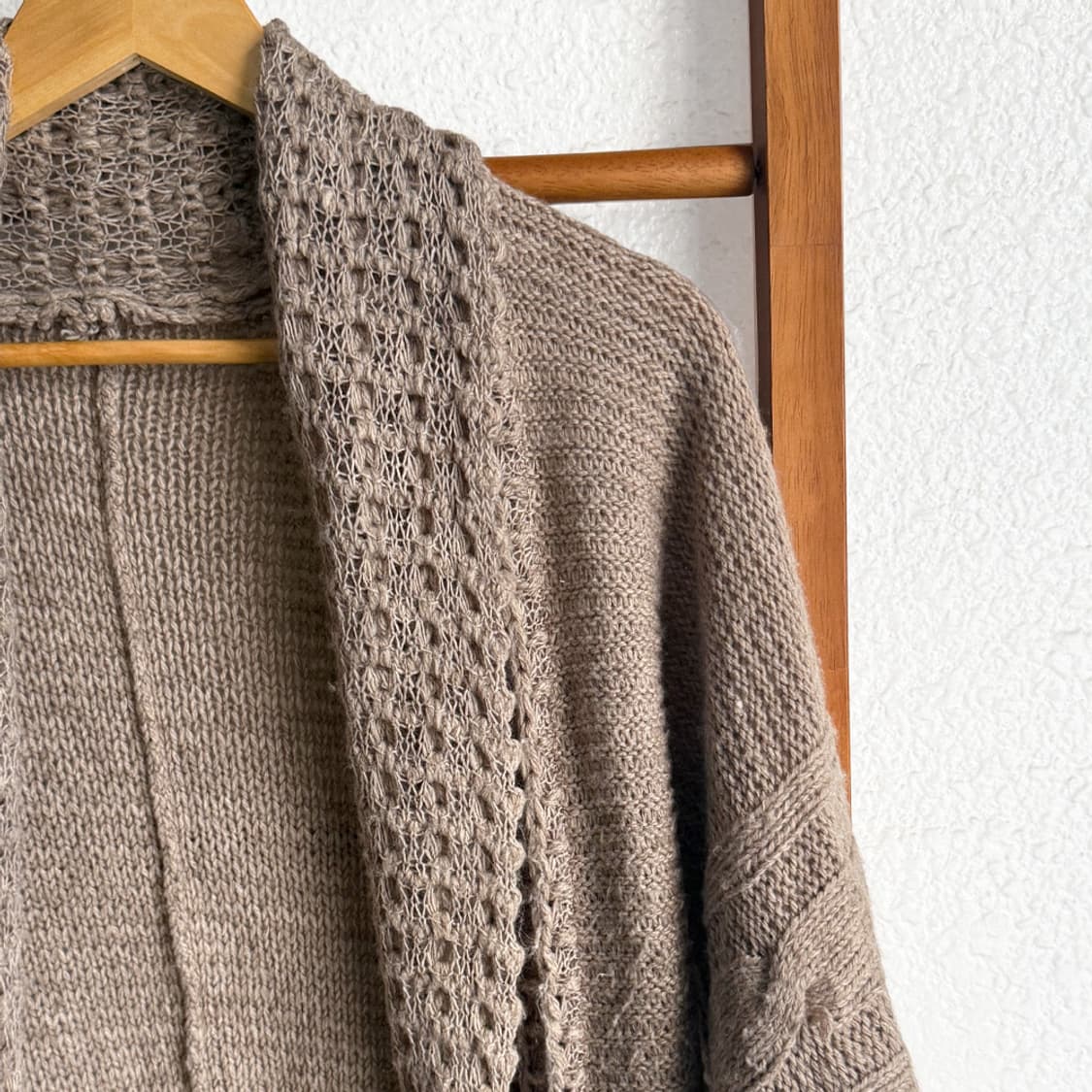 모카 니트 숄 가디건 상품이미지2