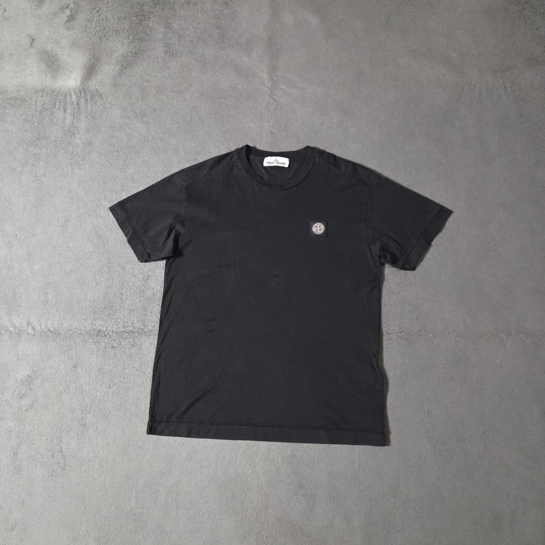 스톤아일랜드 로고패치 반팔 티셔츠 M 블랙 오케이몰 상품이미지1