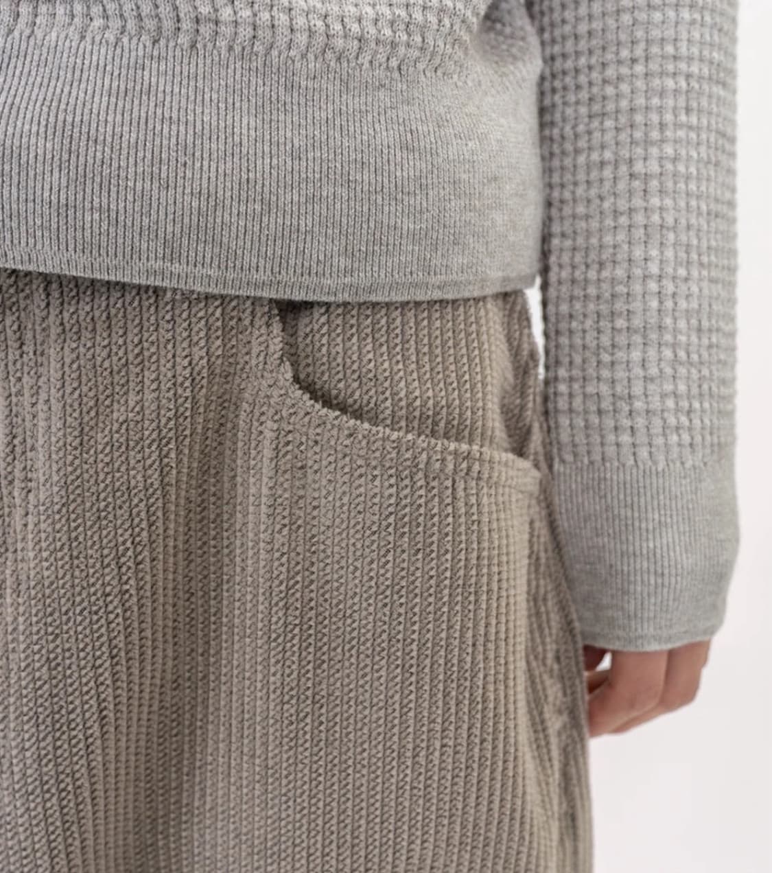 M) vuja de 부자데 25aw 사시코 울 코듀로이 트라우저  상품이미지8