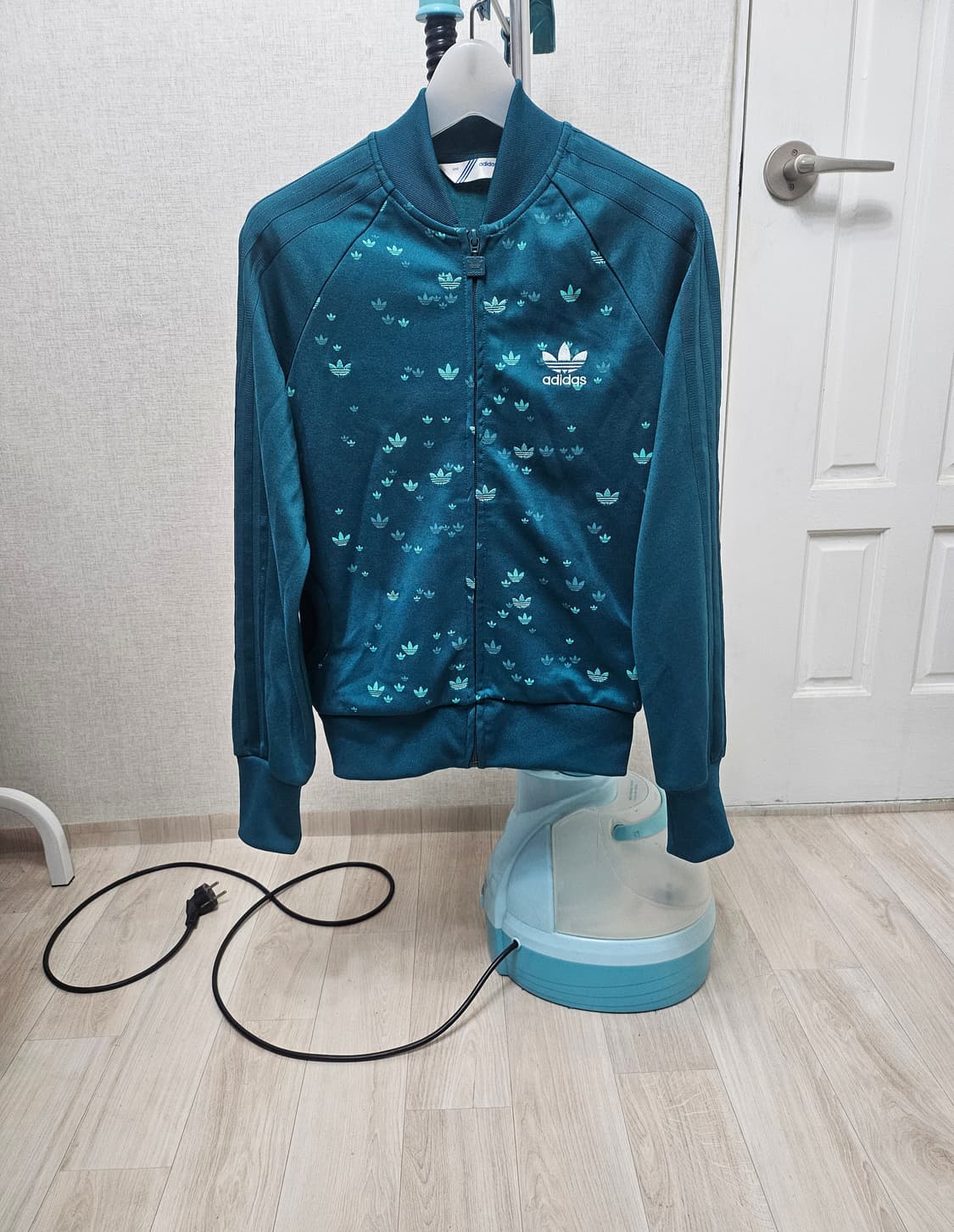 (90)S ☆초희귀☆ 아디다스 슈퍼스타 애메랄드 패턴 [청록] 트랙탑져지 상품이미지1