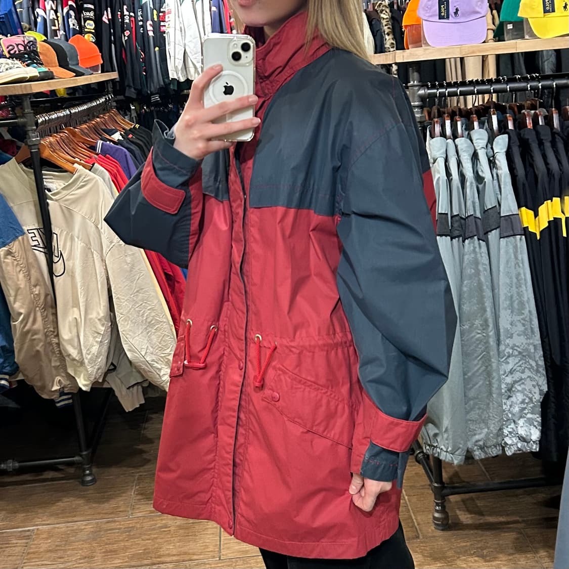 [HI] 라코스테 바람막이 점퍼 레드 상품이미지4