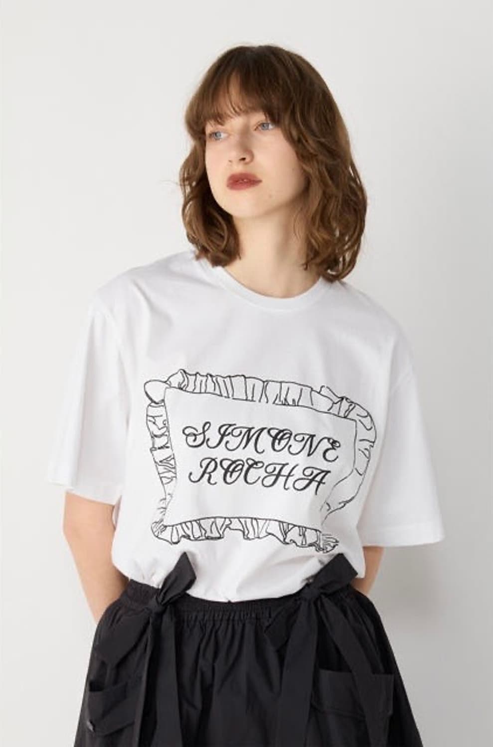 [XS,S,M]시몬로샤 26ss Pillowcase 티셔츠/화이트 상품이미지2