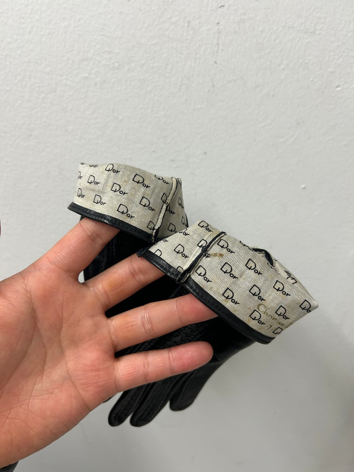빈티지 디올 가죽 장갑 상품이미지4