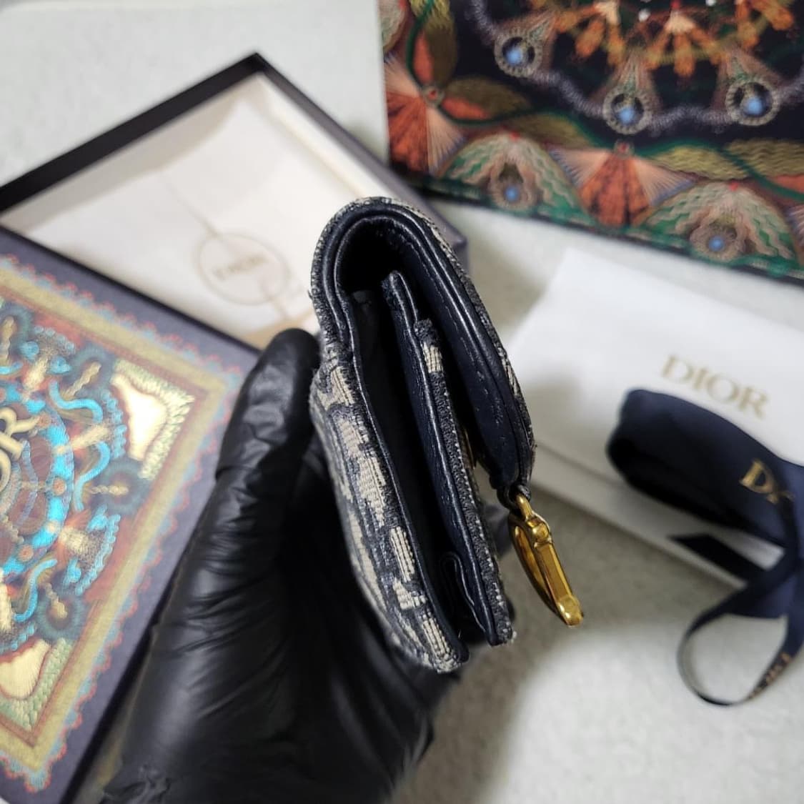 [풀구성] 디올 오블리크 새들 카드지갑  상품이미지7