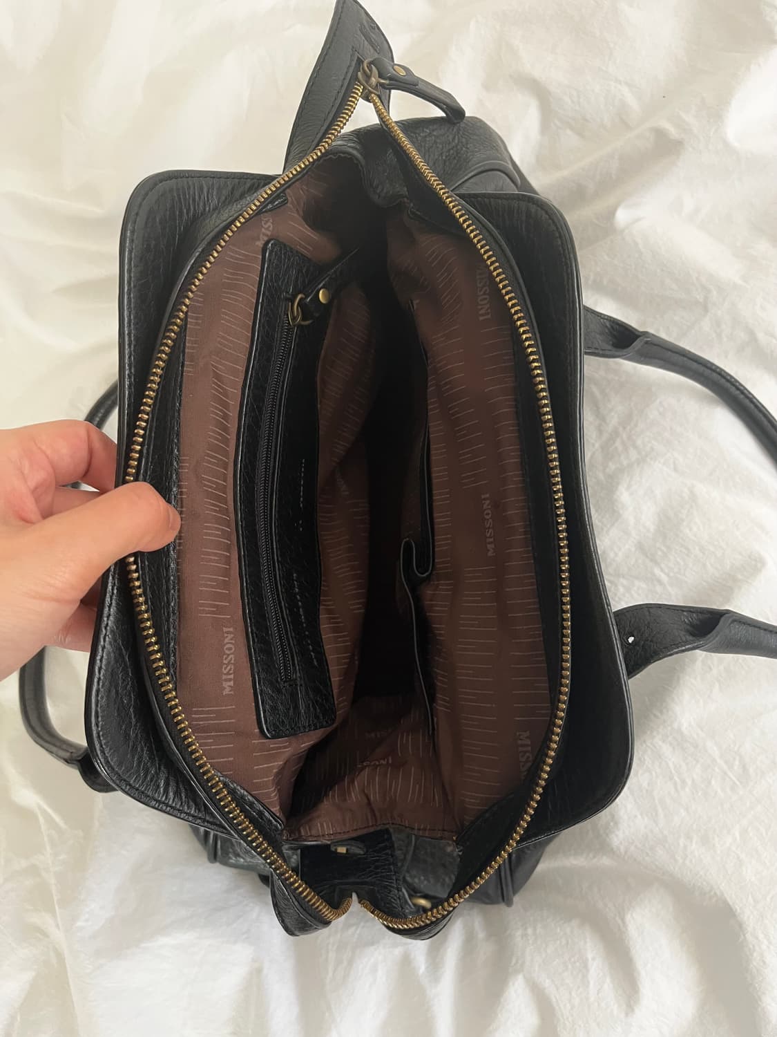 Missoni Leather Hand Bag (black) 상품이미지5