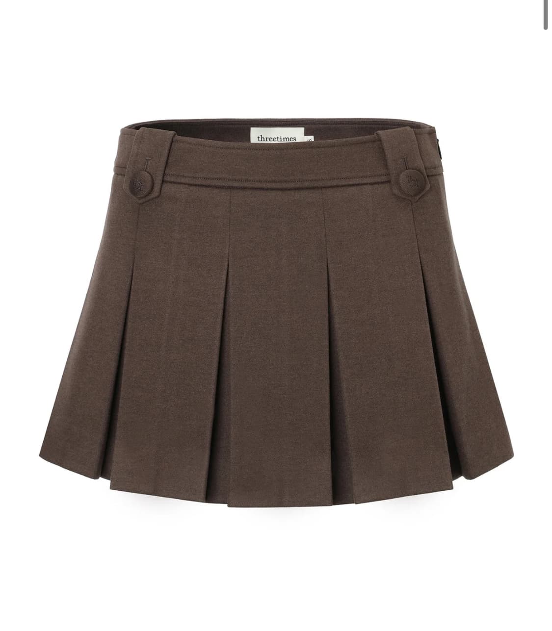 [새상품] 쓰리타임즈 헤이즐 스커트 브라운 M사이즈 상품이미지1
