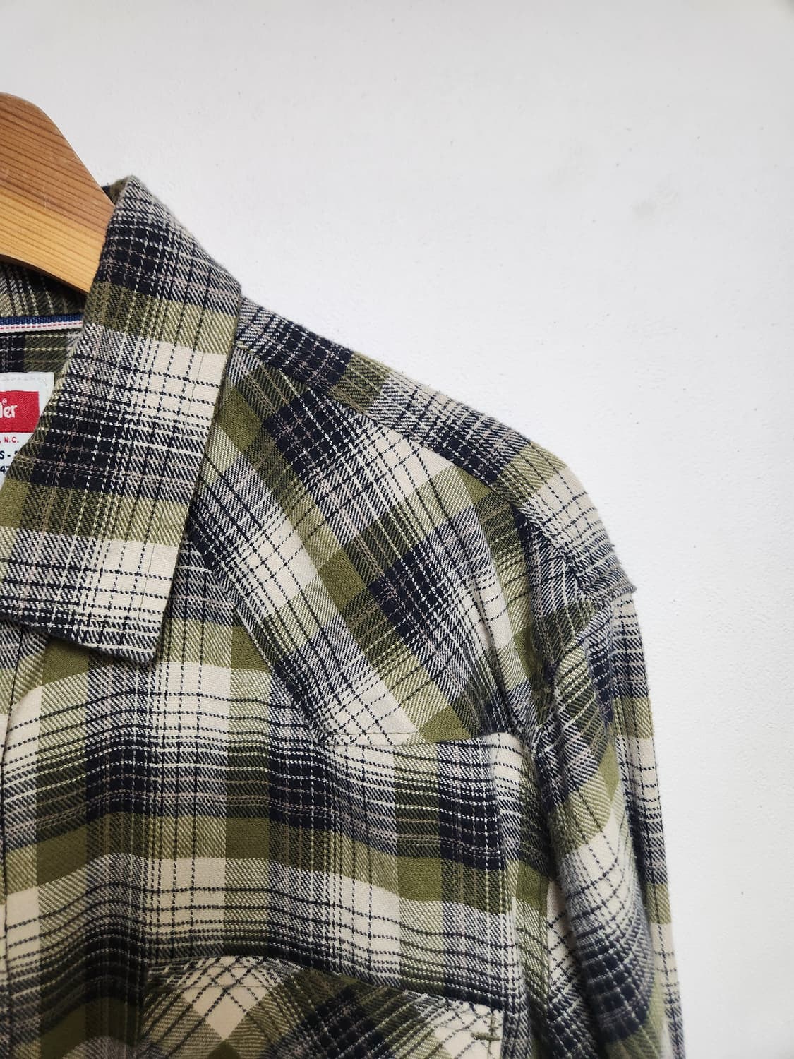 랭글러Wrangler 체크 플란넬 셔츠 L - S79 상품이미지3