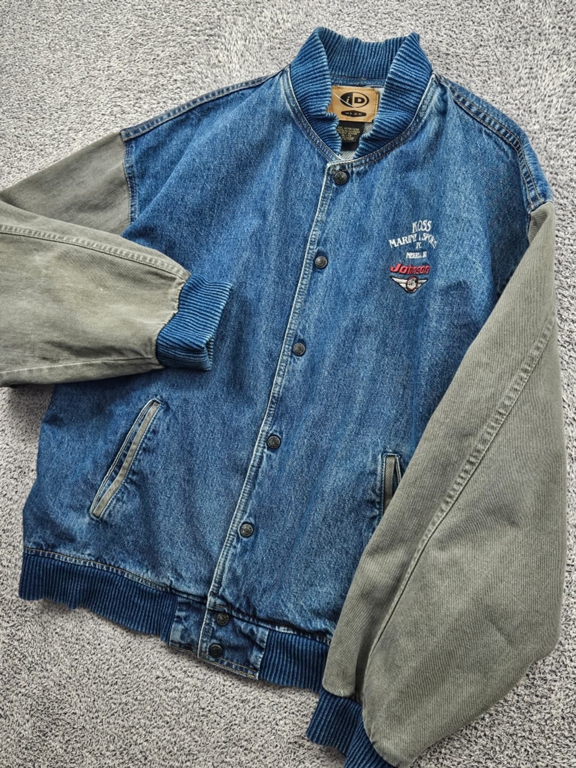 ID WEAR 코튼 데님 바시티 자켓 ( XL ) / 11581 상품이미지7