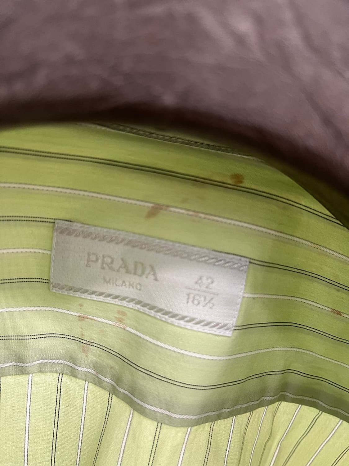 100) 프라다 메론 투포켓 셔츠  상품이미지5