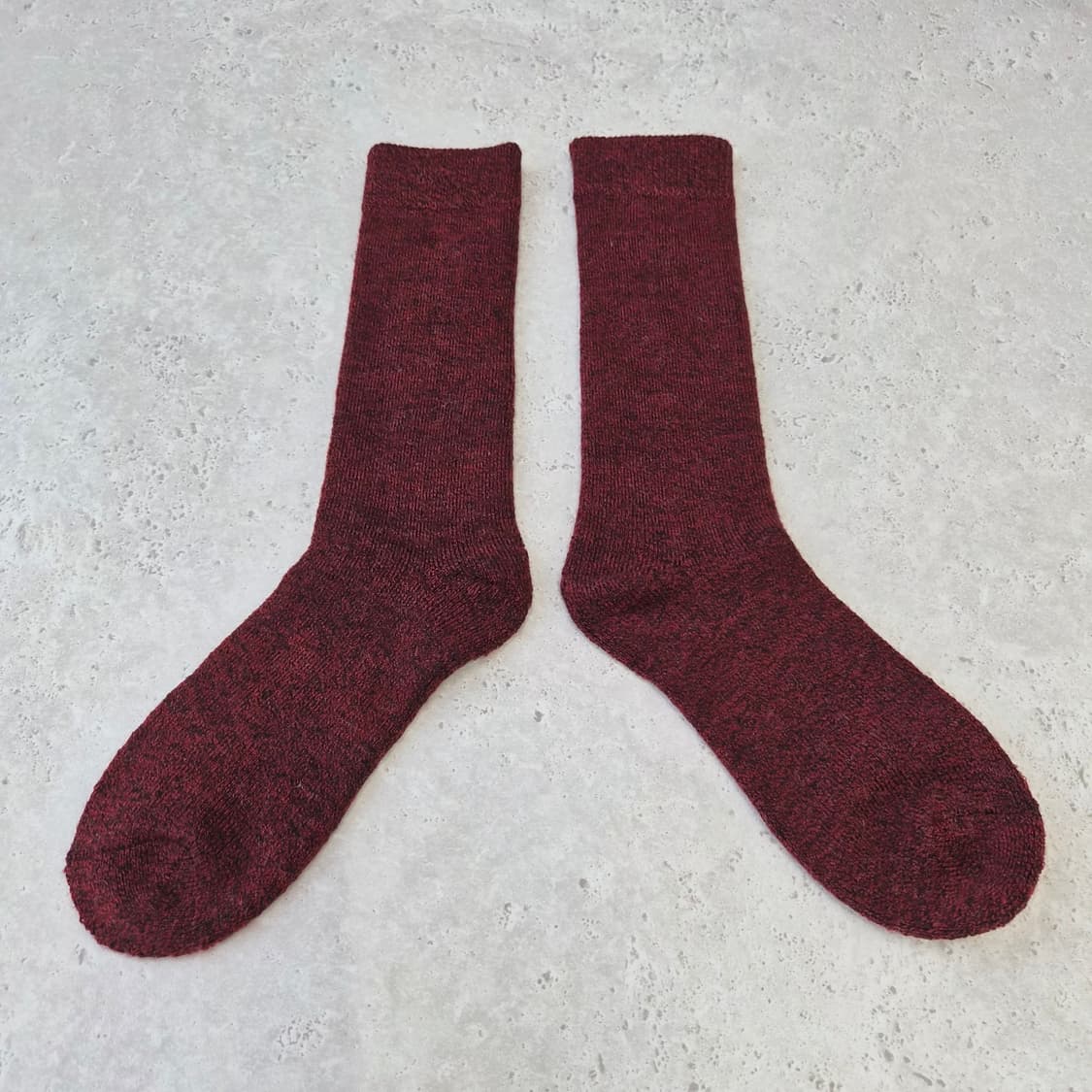 일본제 버건디 니트 장목양말 니삭스 상품이미지1