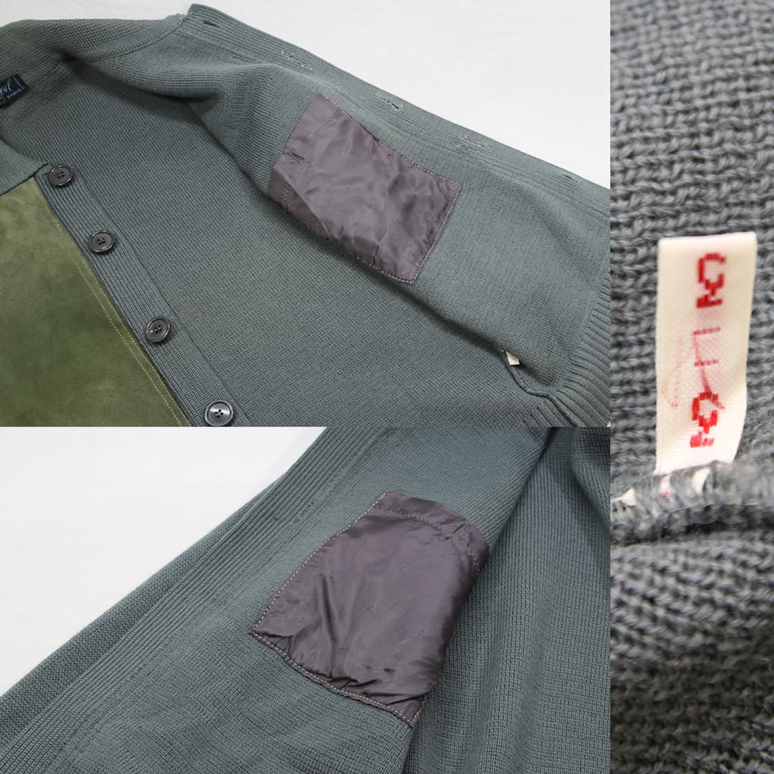 (착용컷) 스웨이드 니트 자켓 (남성용 98) 상품이미지7