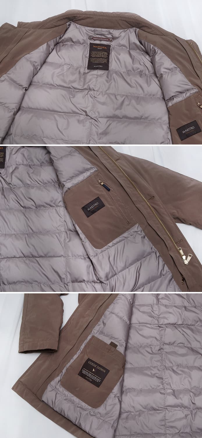 마에스트로 이탈리안 클래식 구스다운 패딩 코트 (105+) 상품이미지7