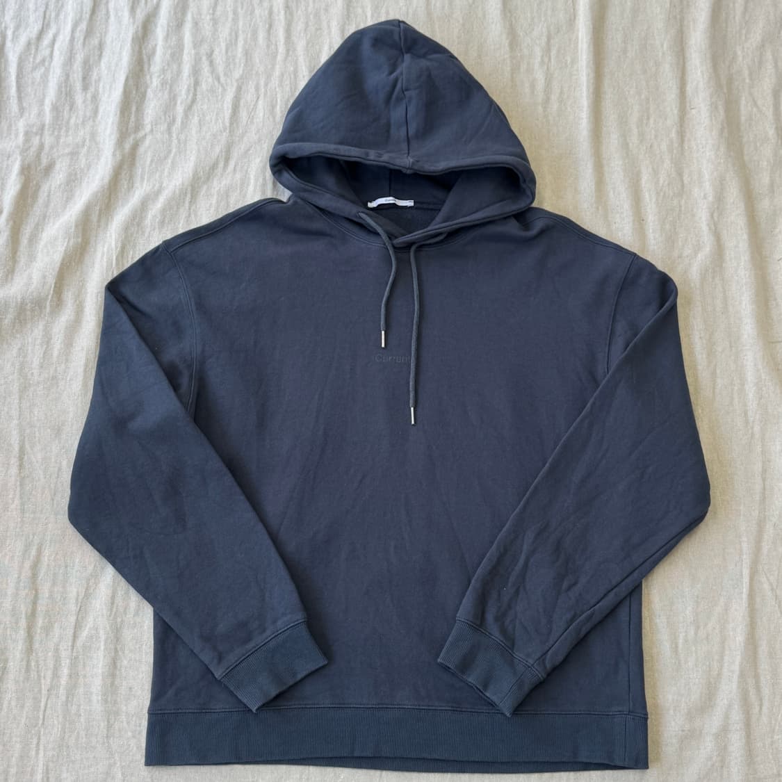 커렌트 차콜블루 후드 L 상품이미지1