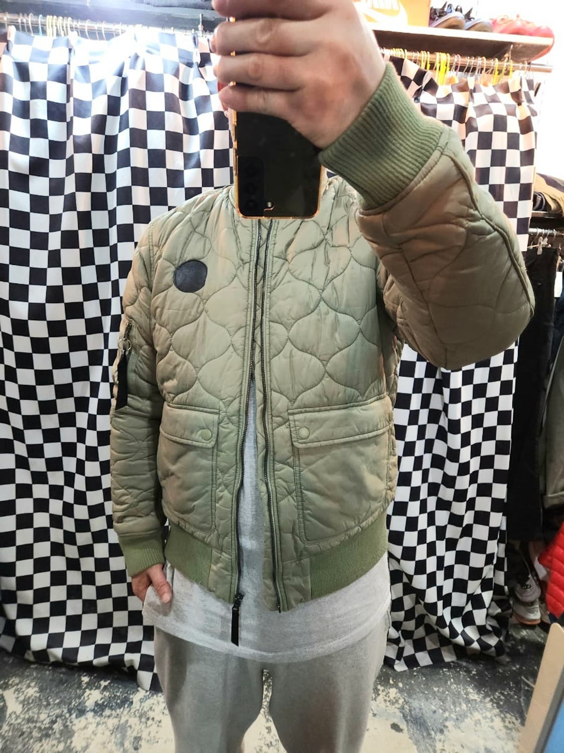 컨버스 패드 봄버  ma1 항공점퍼 상품이미지7