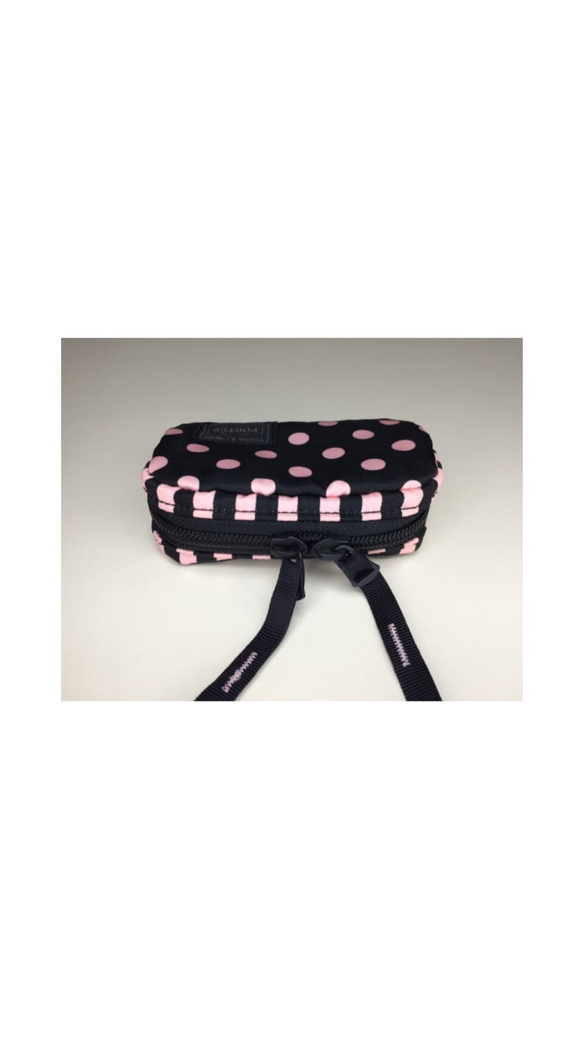 porter 포터 x 피치존 콜라보 핑크 도트 땡땡이 지갑 상품이미지6