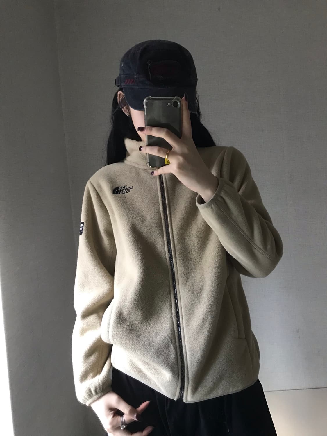 노페 베이지 후리스 상품이미지1