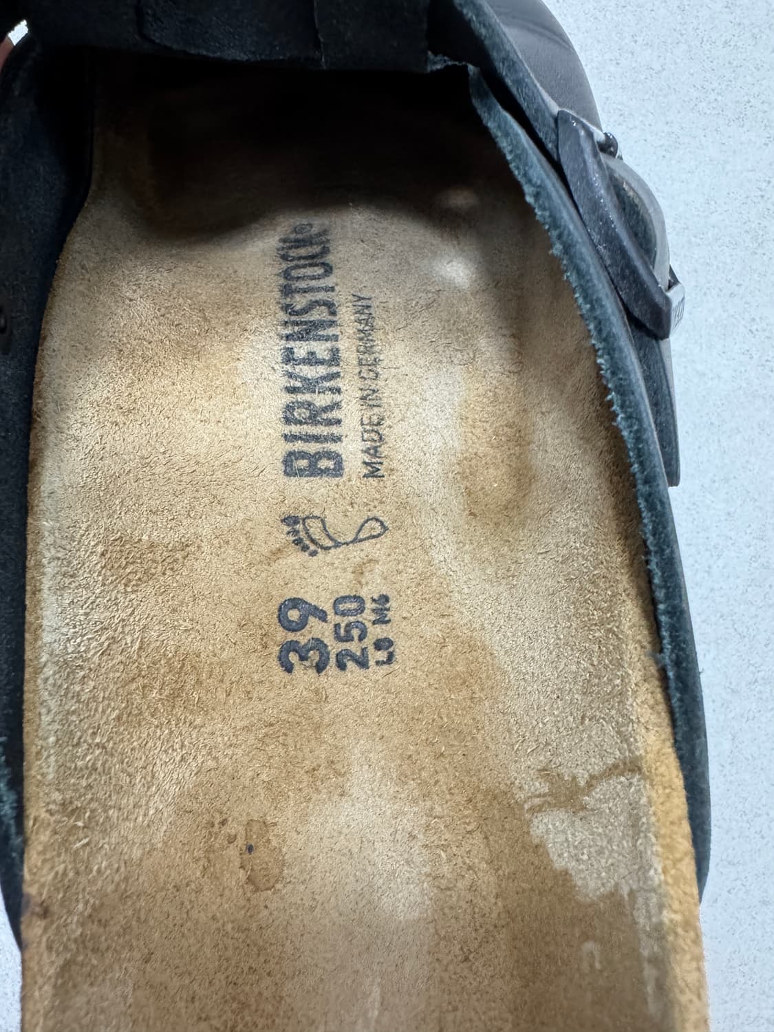 버켄스탁 보스턴 레더 블랙 - 레귤러 250 팝니다. 상품이미지6