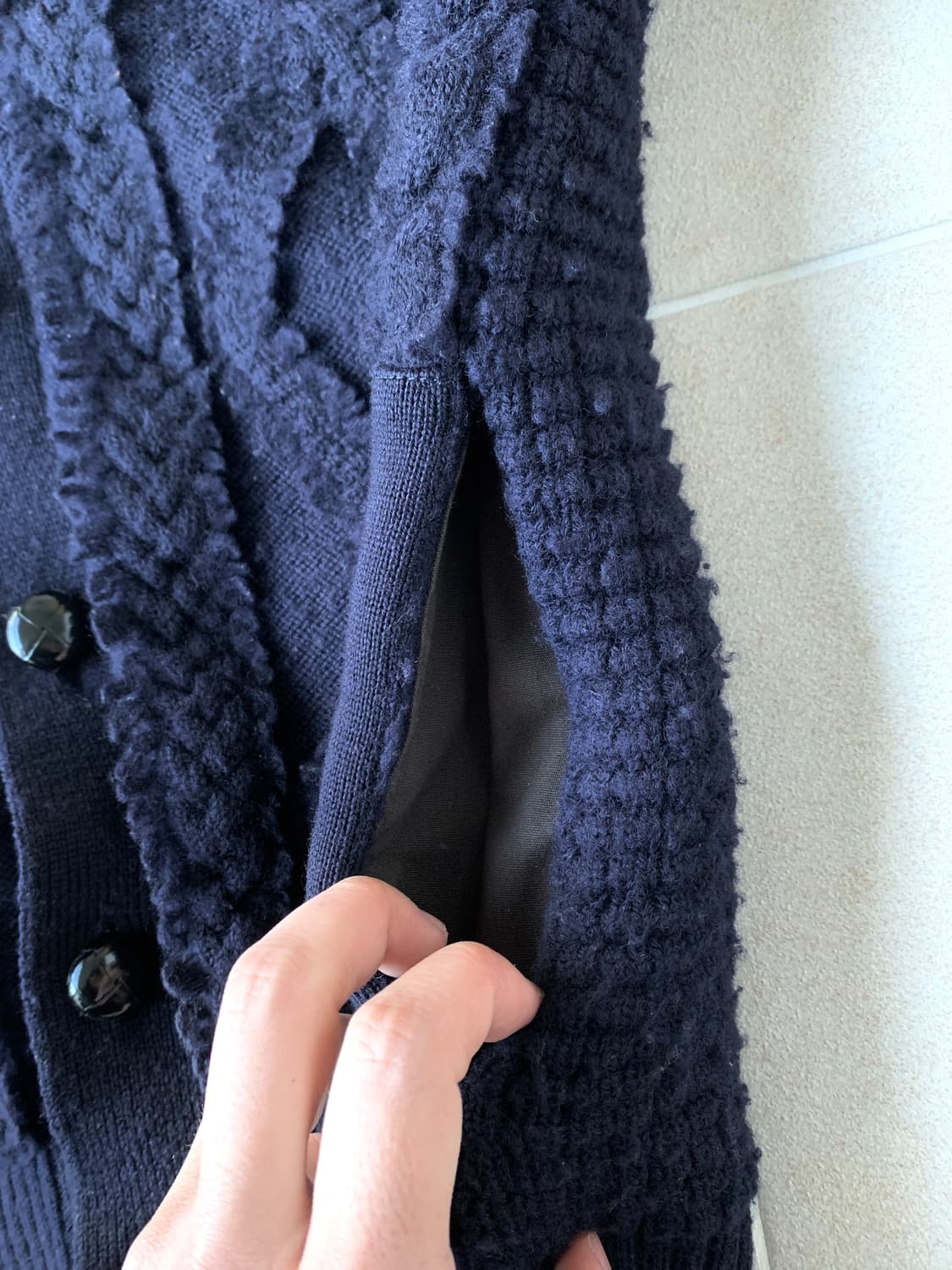 Sacai wool cardigan 상품이미지5