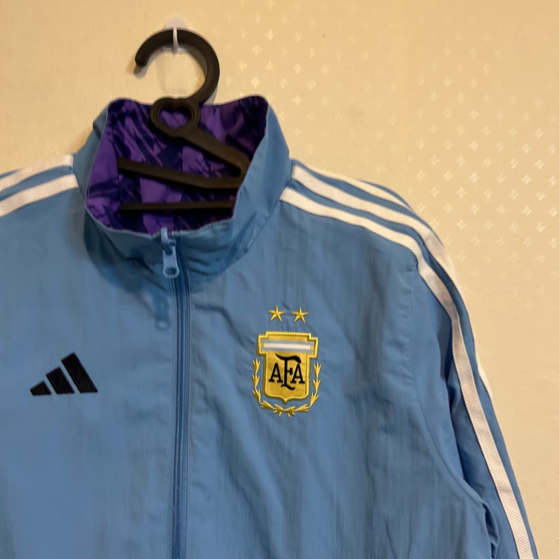 아디다스 아르헨티나 리버시블 양면 바람막이 자켓 스카이 블루 L 상품이미지5