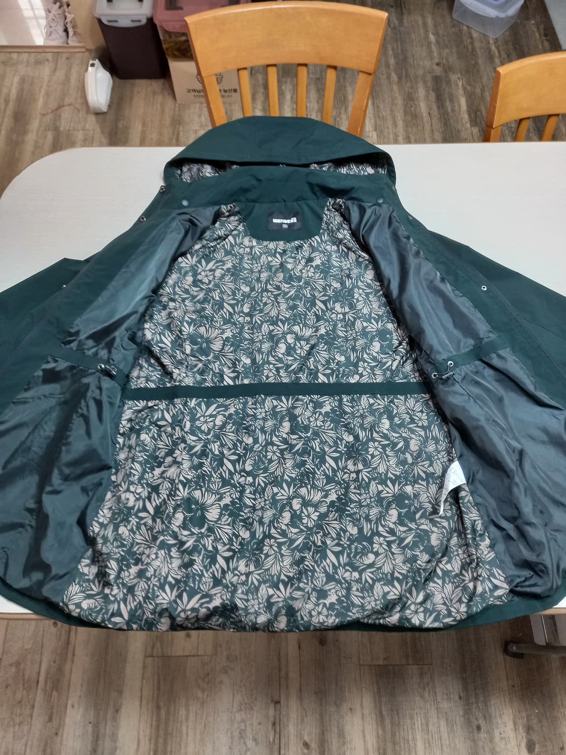 XL105 ISENBERG 바람막이 후드집업 다크그린 XL-472 상품이미지5