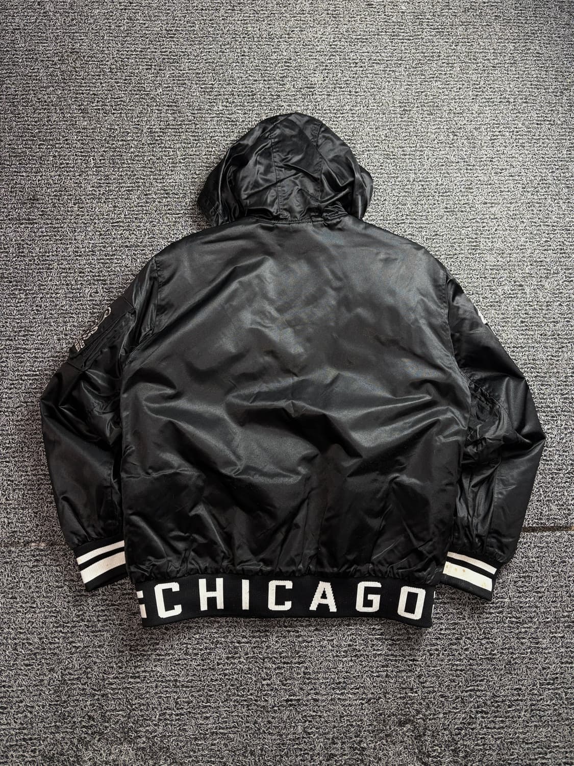 00s MLB 화이트 삭스 사틴 바시티 자켓 2707 상품이미지7