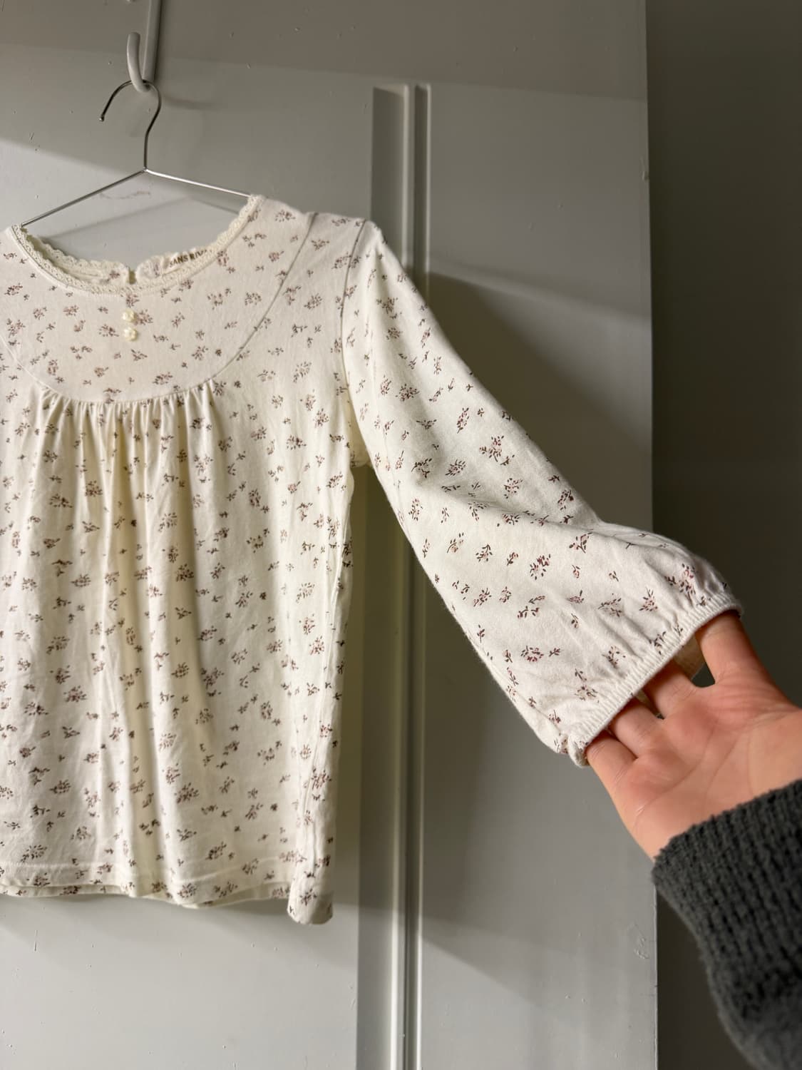 일본빈티지 플라워 잔꽃 롱슬리브 상품이미지6