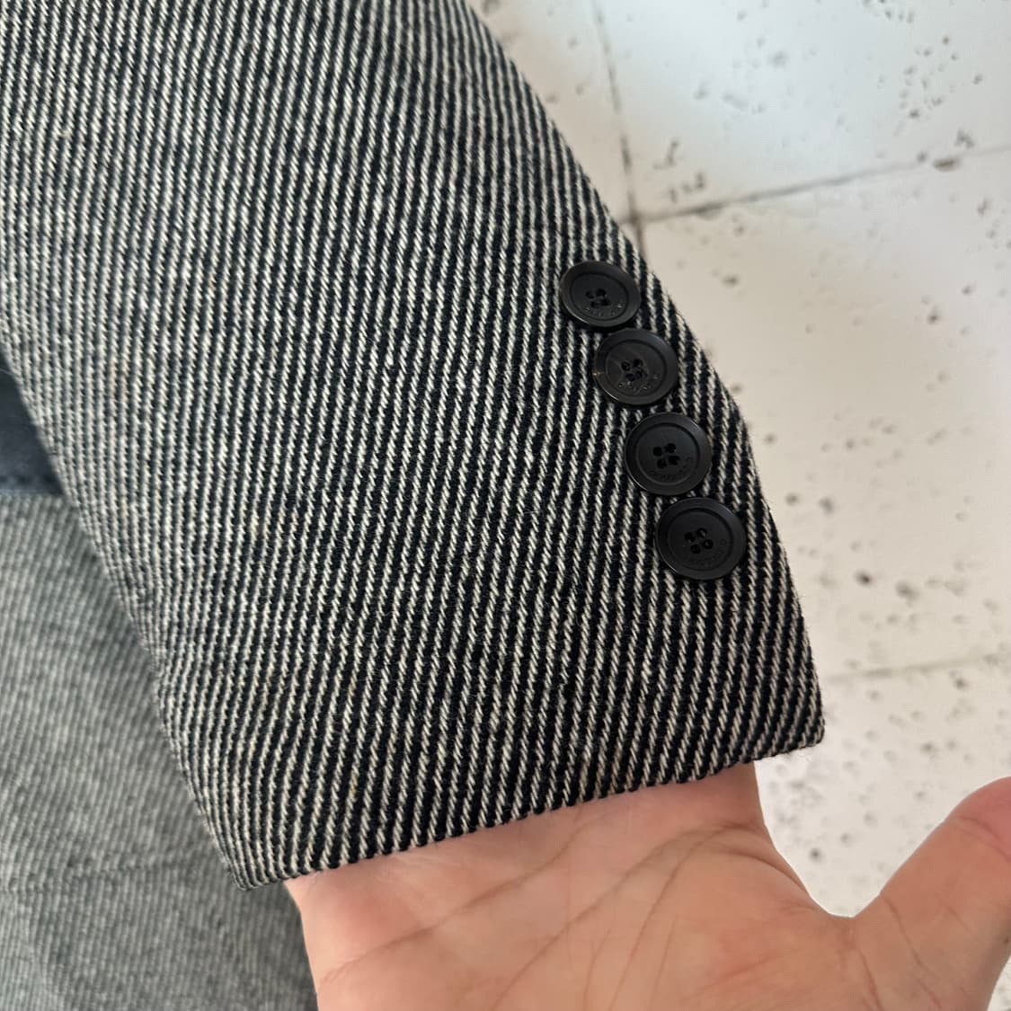 95 지오송지오 해링본 코트 상품이미지3