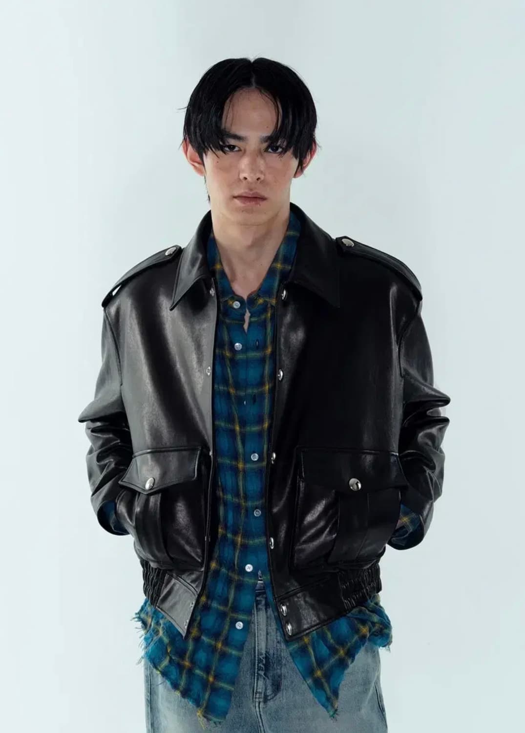 [L] 노이스 로버트 램스킨 레더 가죽 자켓 상품이미지9