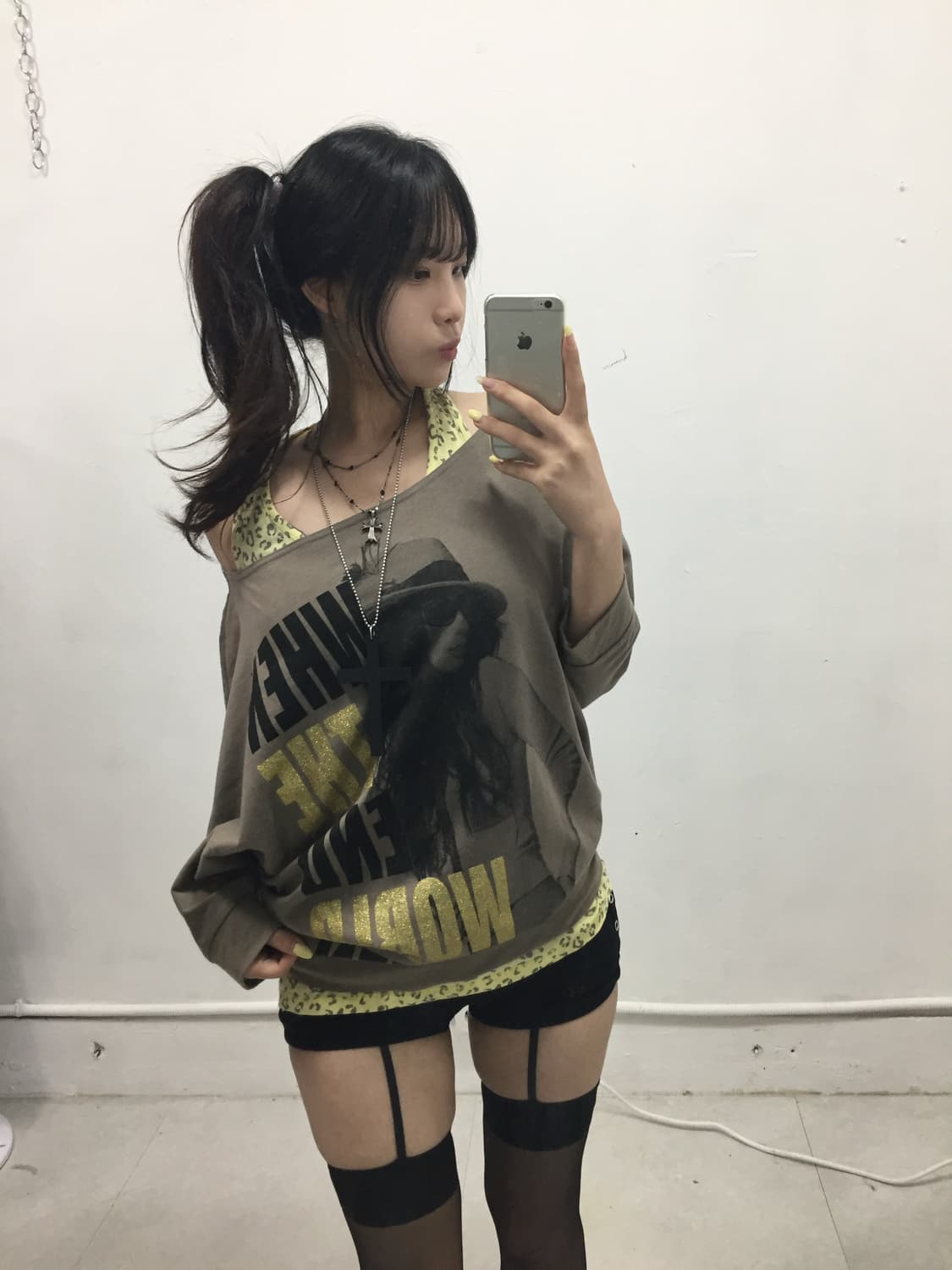 [SOHT GAL] 코디셋 !  y2k 오네갸루 레오파드 🐆 상품이미지1