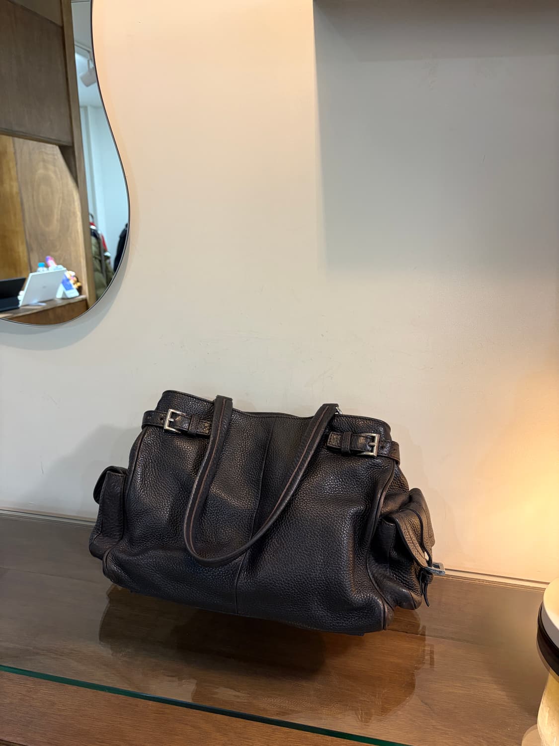 PRADA 프라다 비텔로 사이드 포켓 토트백 상품이미지4