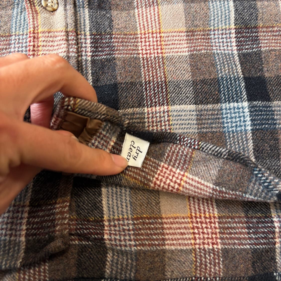 80s Pendleton 80년대 미국 생산 펜들턴 체크 울 셔츠 상품이미지6