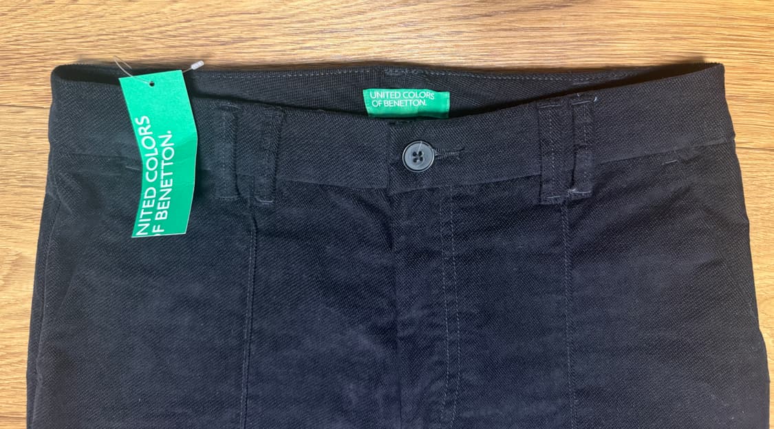 새상품)benetto 블랙면스판 팬츠 상품이미지6