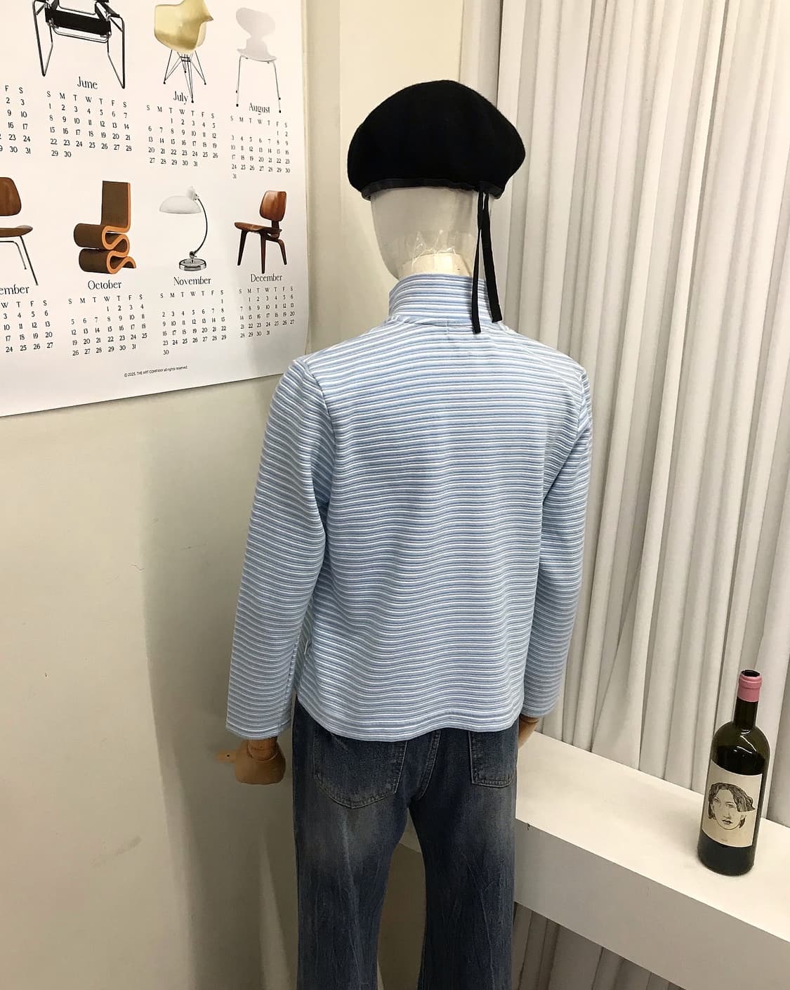 꾸레쥬 로고 단가라 집업 상품이미지10