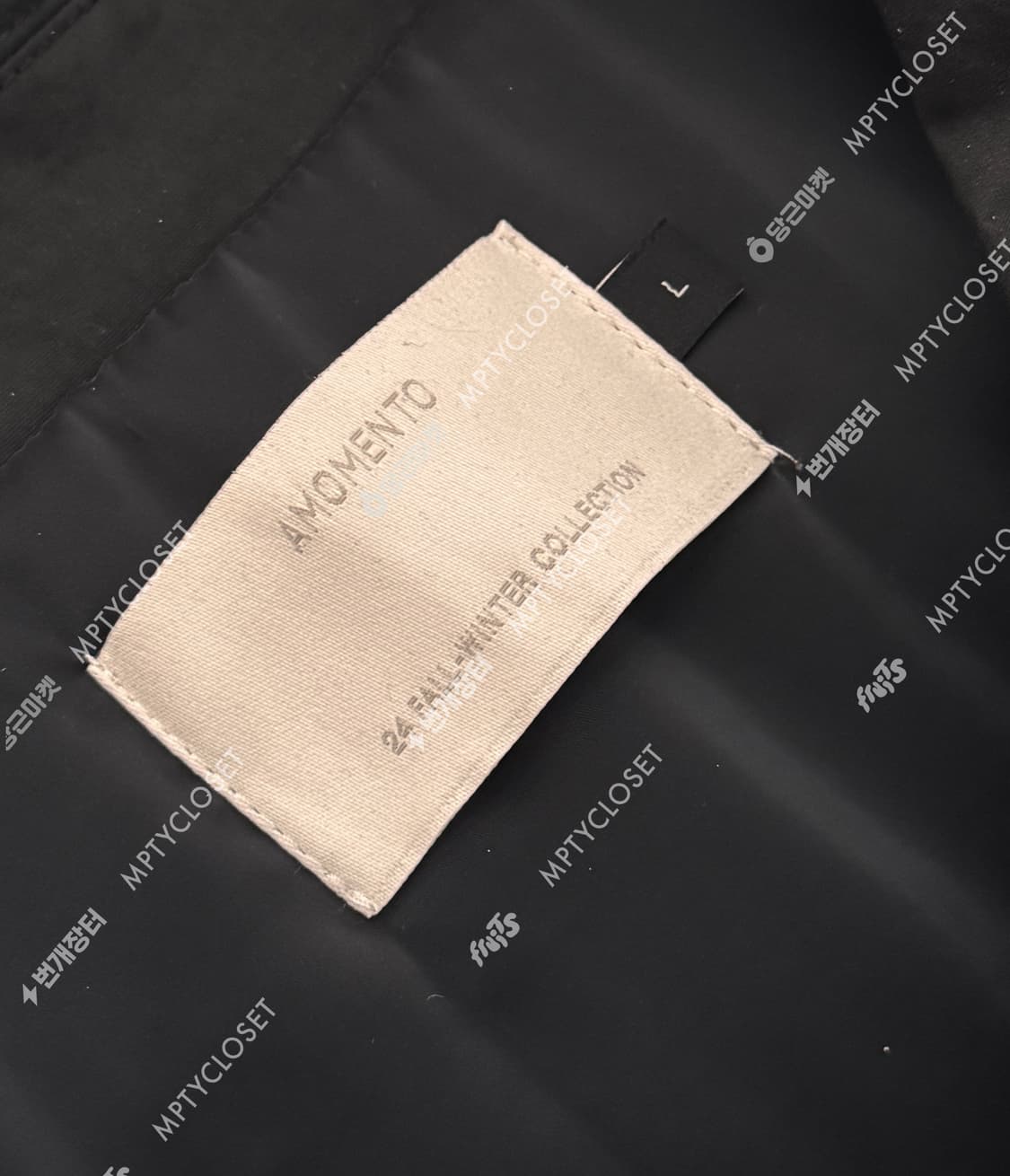 [L] 아모멘토 패디드 자켓 점퍼 블랙 상품이미지5