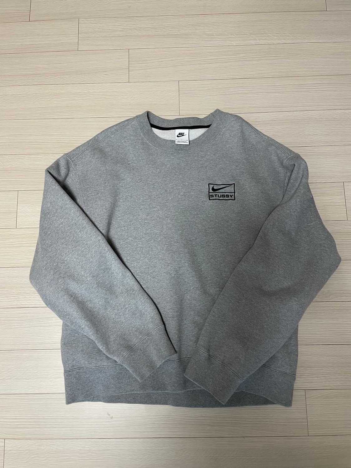 Nike x Stussy NRG 다크 그레이 헤더 맨투맨 상품이미지3