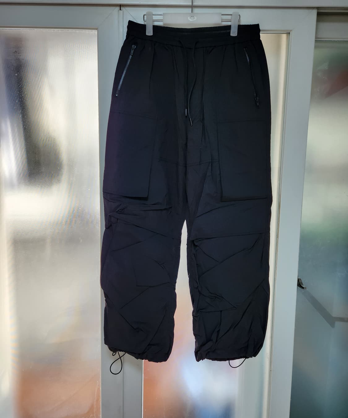 준지 퍼커링 나일론 팬츠 48사이즈 상품이미지1