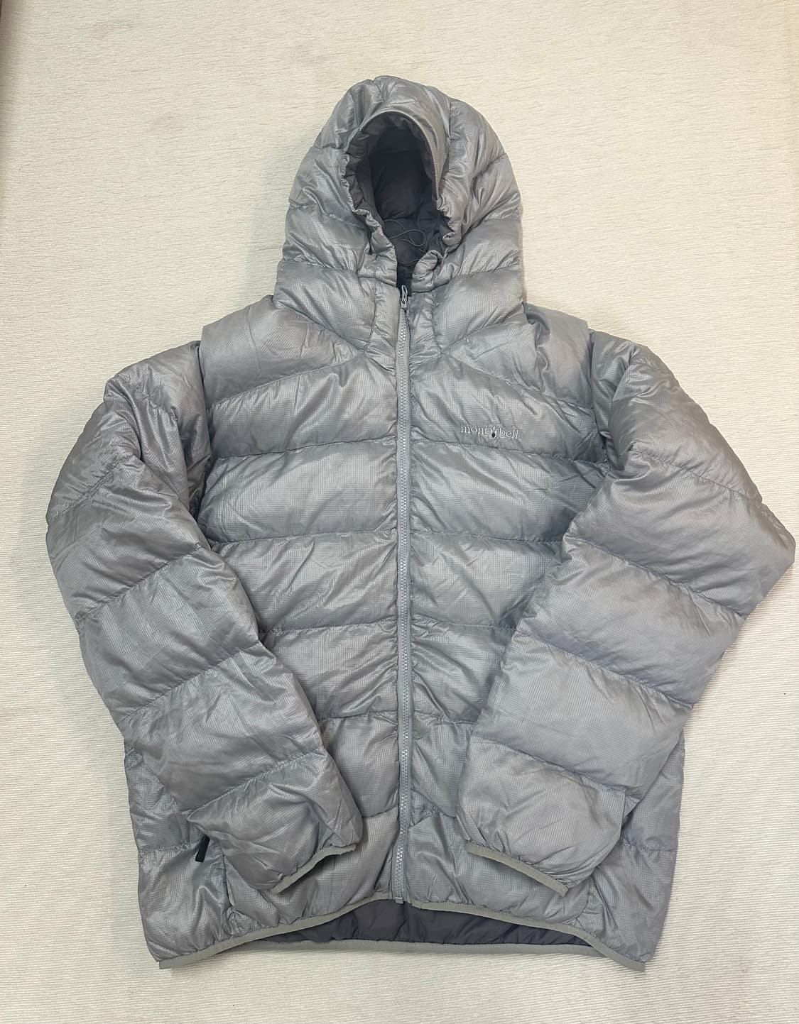 (XL)몽벨 알파인 일본 빈티지 경량 다운 레어 실버 상품이미지1