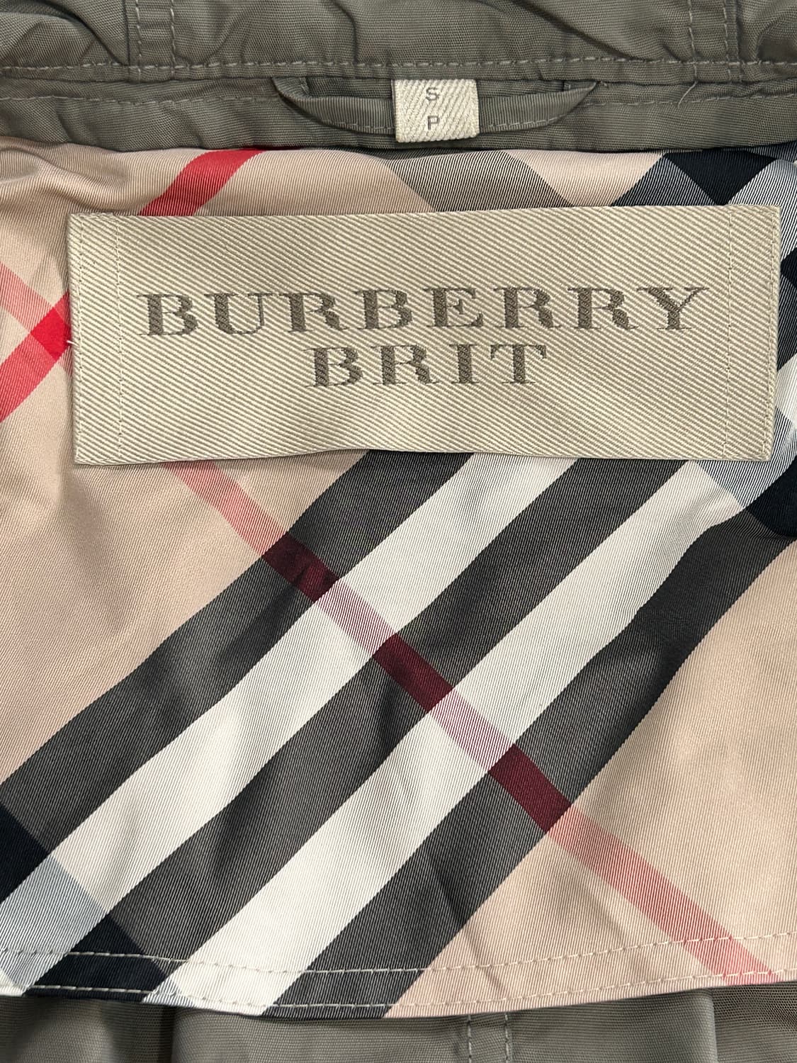 버버리 브릿 후드 야상 바람막이 자켓 S 카키 상품이미지6