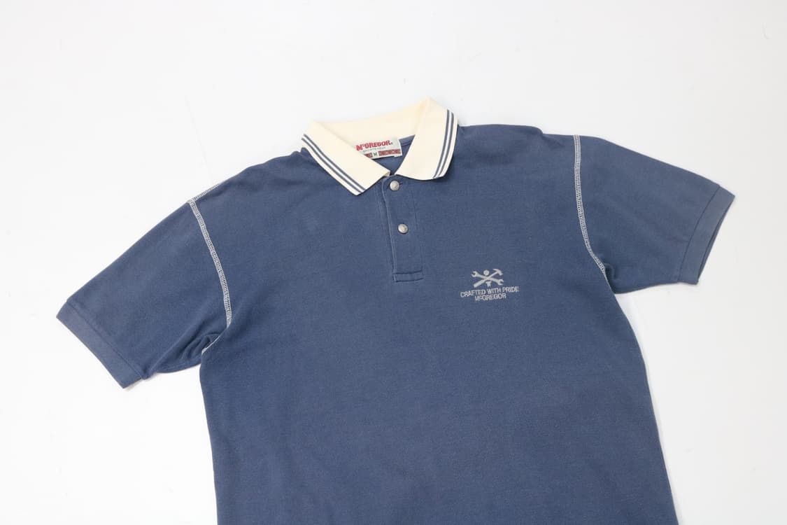 McGREGOR 맥그리거 빈티지 스티치 워크 포로 셔츠 (M) 상품이미지3