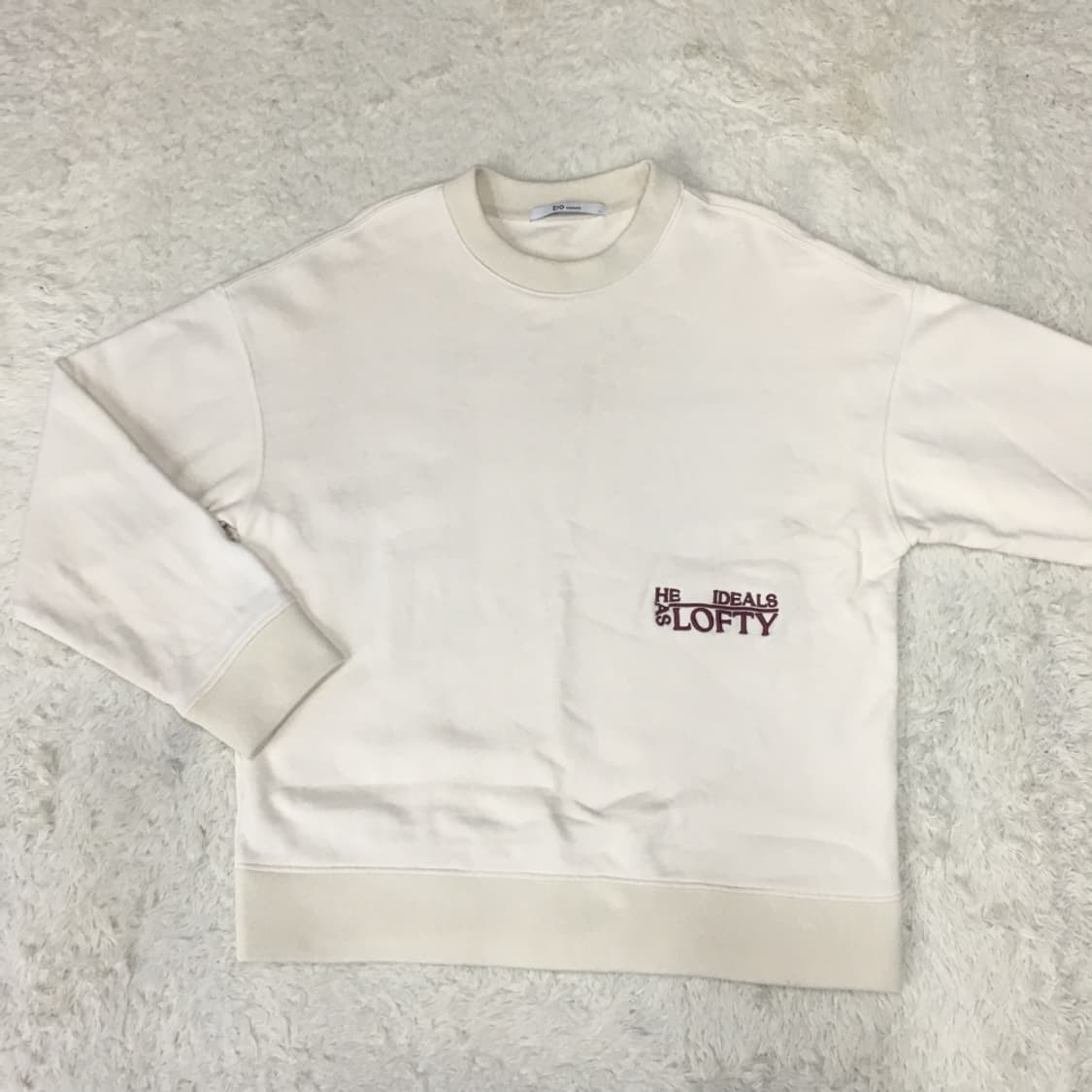 지오송지오 백로고 맨투맨 DD16 상품이미지1