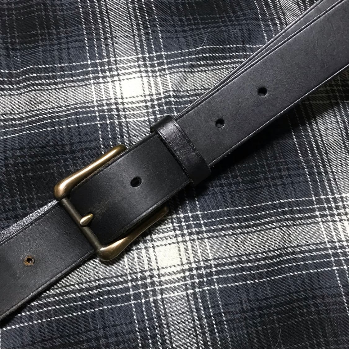 유니클로 재팬 황동장 버클 워크 가죽 벨트 상품이미지2