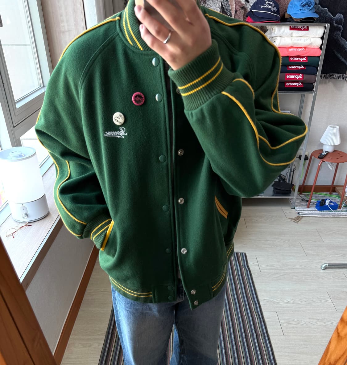 슈프림 제이미 리드 바시티 자켓 상품이미지1