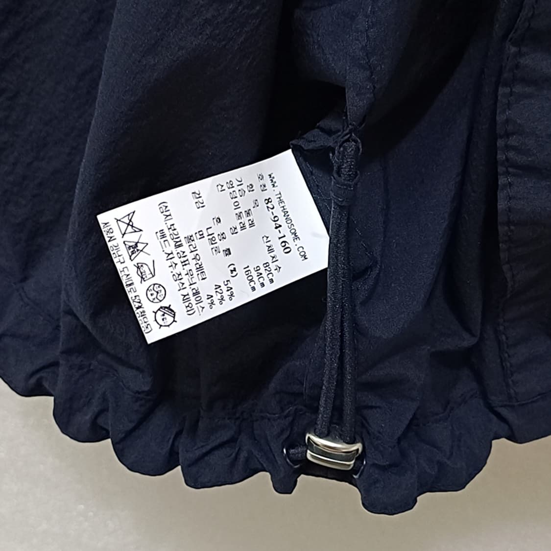 한섬 더캐시미어 오버루즈 후드 바람막이 자켓 여성 큐티 경량 사랑봉봉 상품이미지6