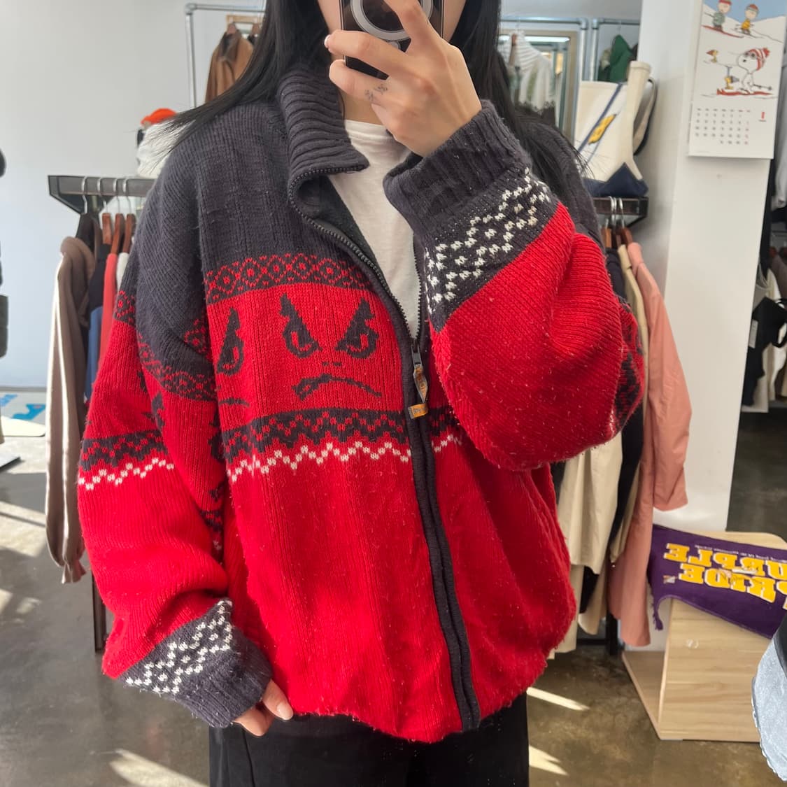 BAD BOY 니트 집업  상품이미지1