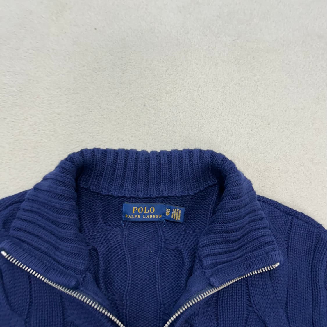 Polo Ralph Lauren navy knit zip-up 상품이미지6