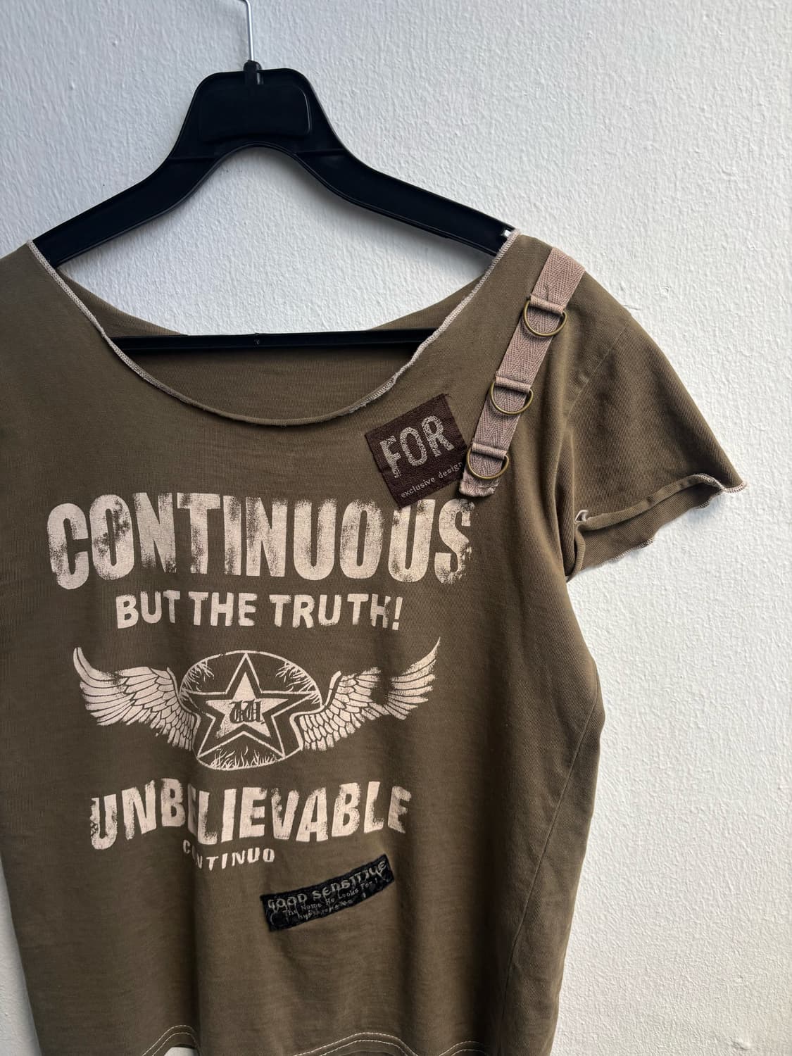 Vintage Khaki Graphic T-shirt 상품이미지5